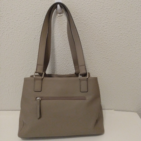 Rosetti Faux Leather Double Handle Zip Snap Shoulder Bag - Picture 2 of 12